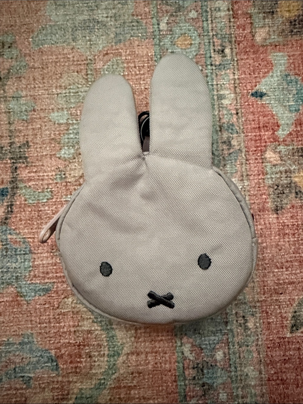 Miffy x UO Baggu Purple Coin Keychain